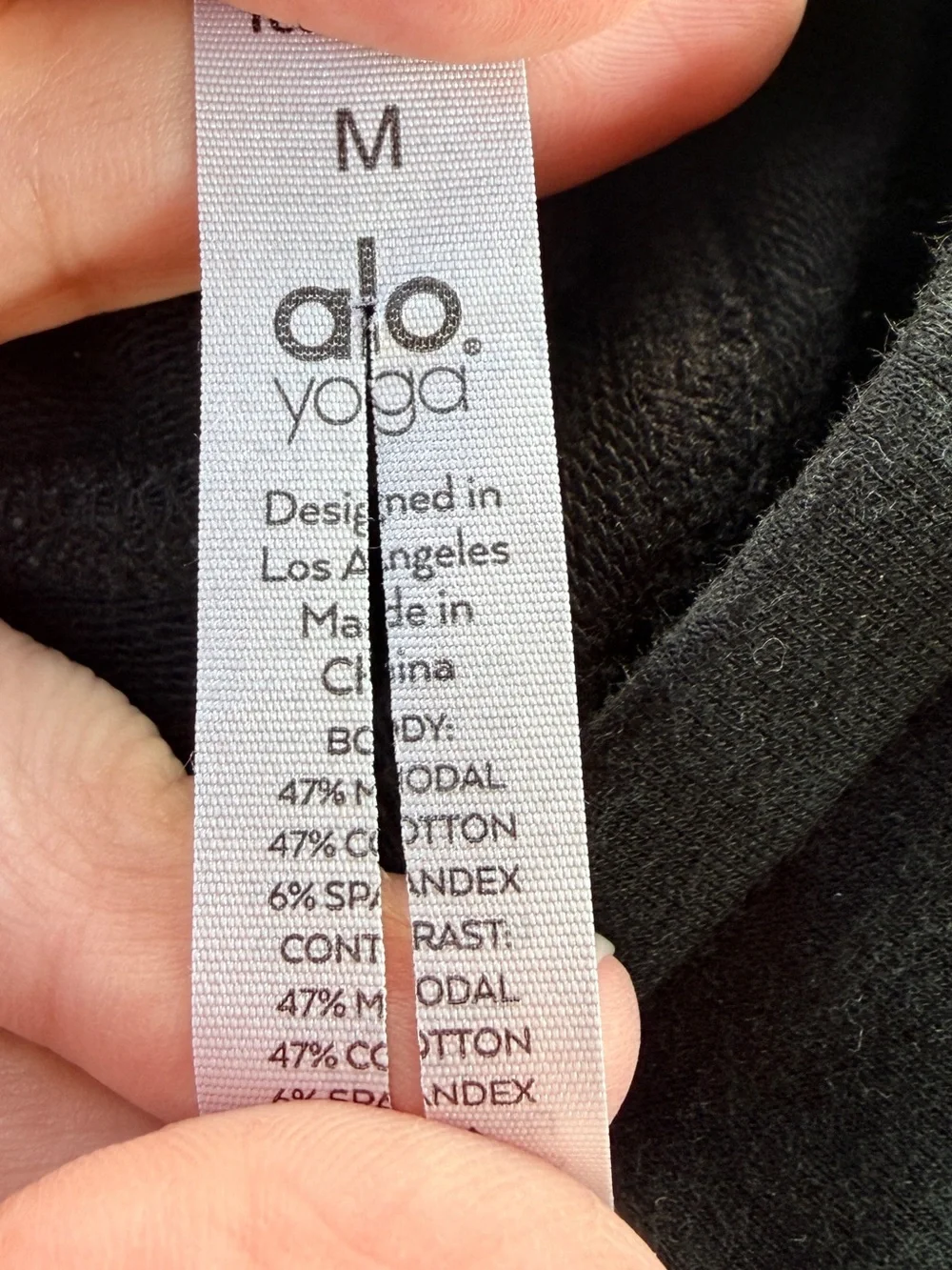 Alo Yoga Urban Moto Sweatpant in Black - Medium